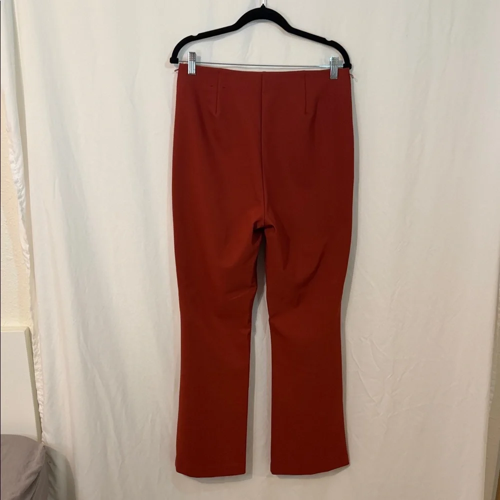 Rachel Zoe High Waist Terracotta Boot Cut Pants - Picture 3 of 3